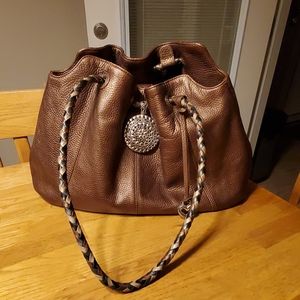 Brighton Purse. Beautiful deep copper color with braided handles.